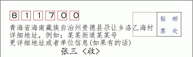 邮编信封:邮政编码572000-海南省南沙群岛